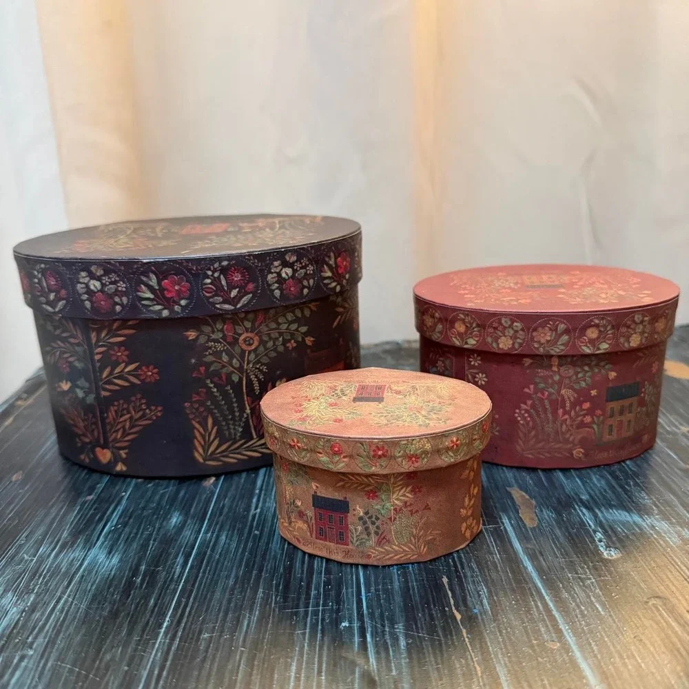 Bob's Boxes Primitives 3 oval nesting 
